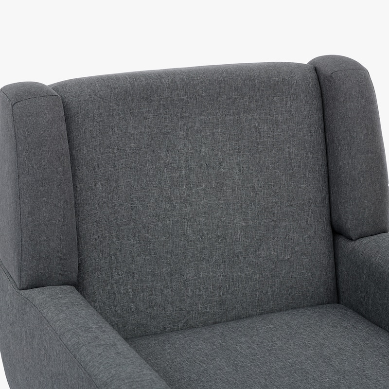 Modern Upholstered Linen Armchair Accent Chair