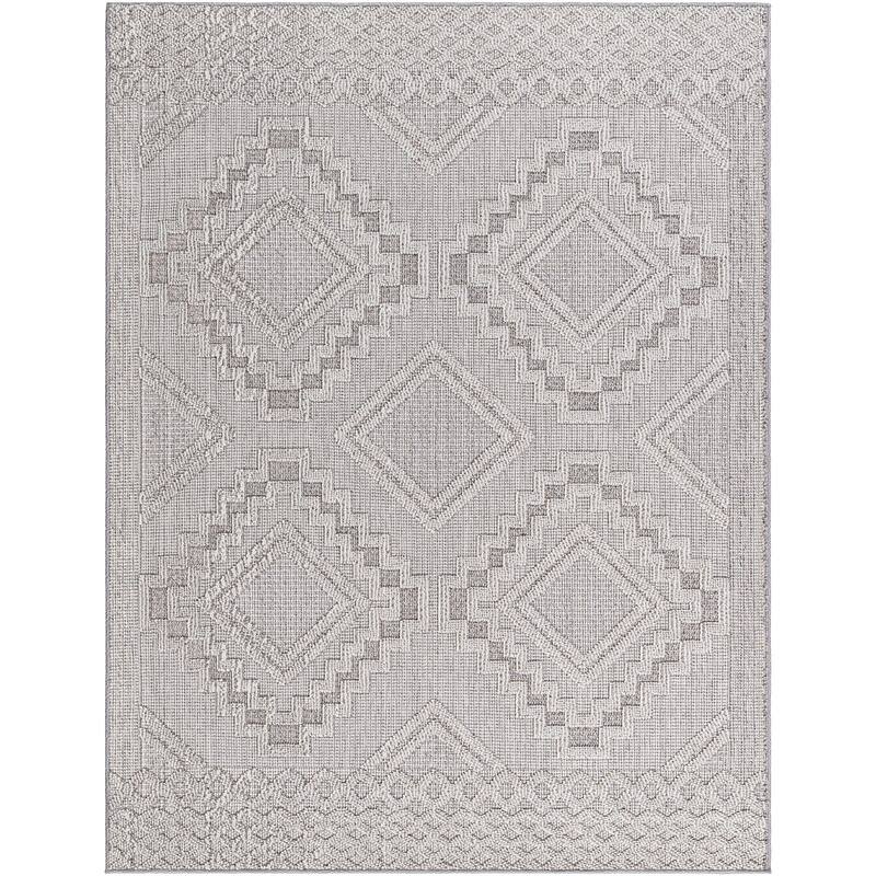Livabliss Rockport Modern Solid Color Area Rug - 2'7" x 7'3" Runner - Light Gray