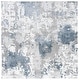 preview thumbnail 17 of 62, SAFAVIEH Century Trix Modern Abstract Rug 4' Square - Grey/Blue - Square