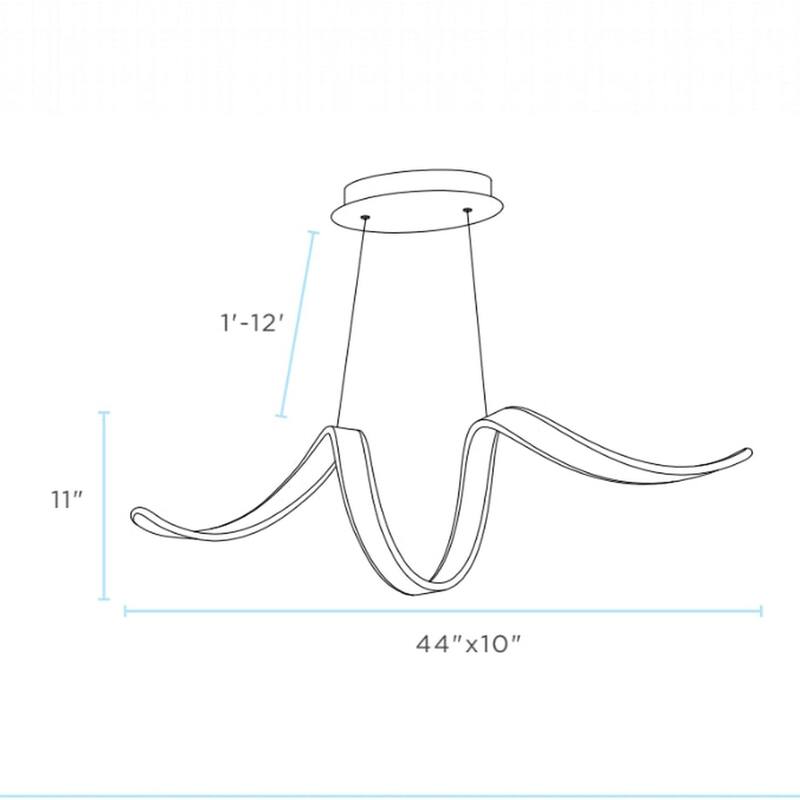 Copenhagen Integrated LED Dimmable Chandelier with Smart Dimmer Included