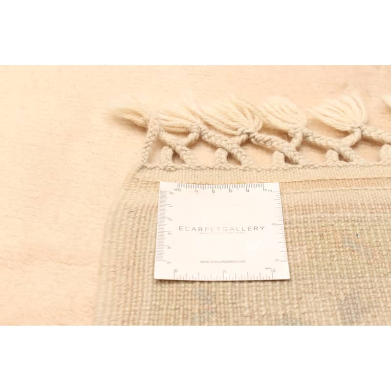 ECARPETGALLERY Hand-knotted Color Transition Ivory Wool Rug - 2'9 x 9'4