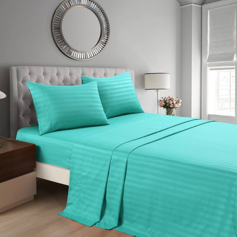 3/4 Pcs Luxury Stripe Bed Sheets Set