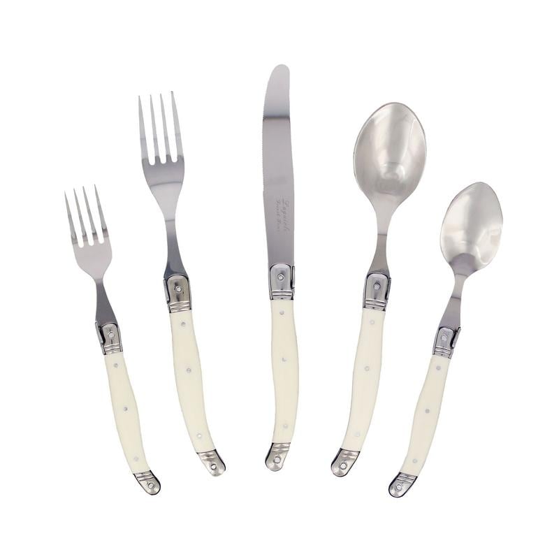 https://ak1.ostkcdn.com/images/products/is/images/direct/98943153acddc00c9541f084d5f39e82e703caf4/20-Piece-Laguiole-Faux-Ivory-Flatware-Set-by-French-Home.jpg