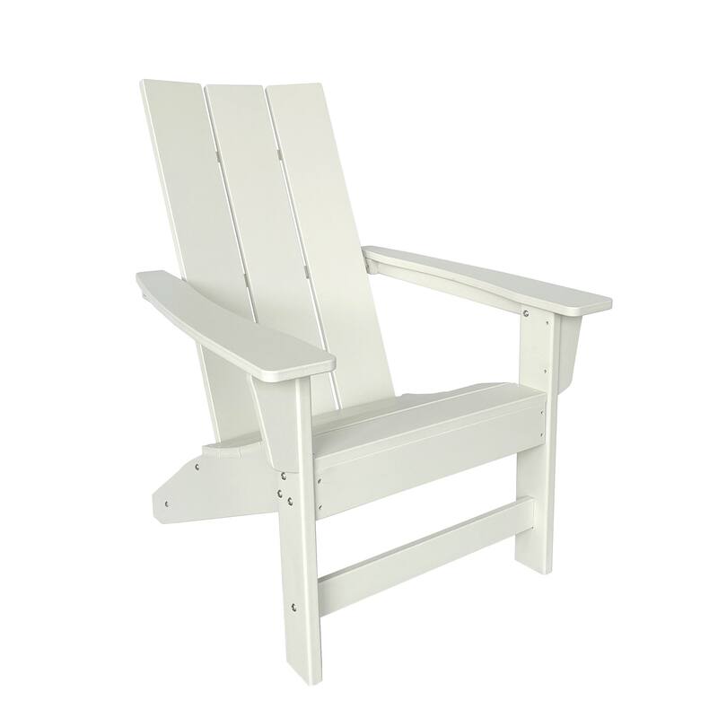 Astro Contemporary All Weather Outdoor Poly Chair - White