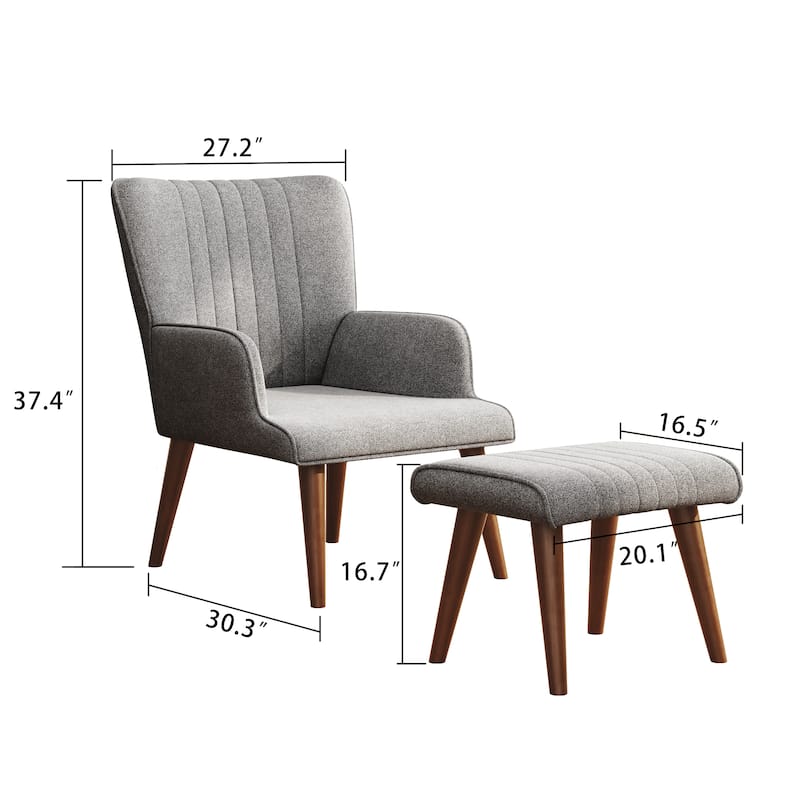 Corvus Latvia Modern Accent Lounge Chair Set
