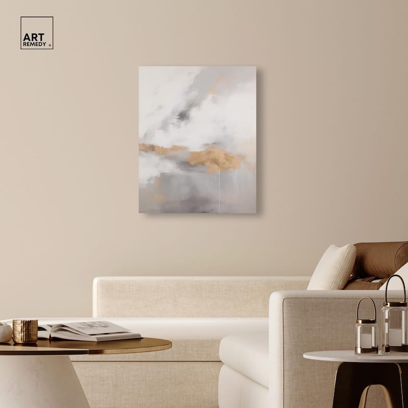 Fleeting Gold II Canvas by Art Remedy, Gallery Wrapped