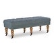 preview thumbnail 3 of 7, Copper Grove Pereiaslav 50-inch Tufted Blue Bench