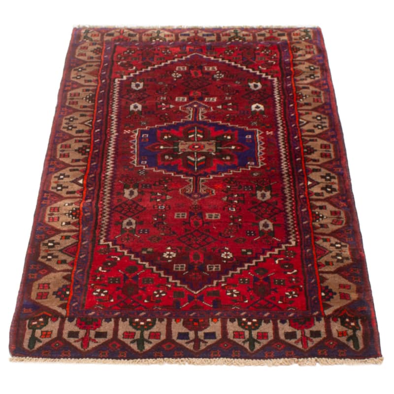 ECARPETGALLERY Hand-knotted Andelz Red Wool Rug - 3'9 x 6'8