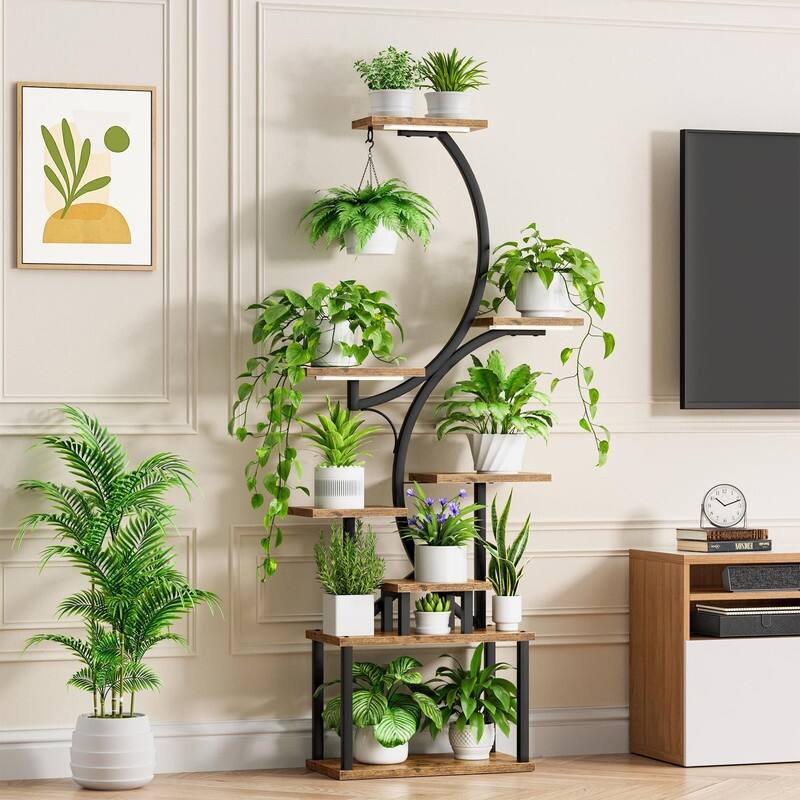 Plant Stand Indoor with Grow Lights - 51.18 x 23.11 x 2.13 inches