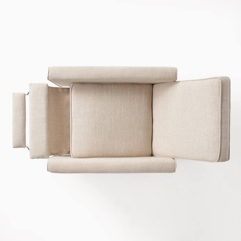 Roomfitters Fabric Push Back Chair for Elegant Home Decor, Navy Blue