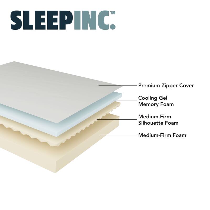 Sleep Inc. Sleep Solutions 10" Plush Memory Foam Mattress
