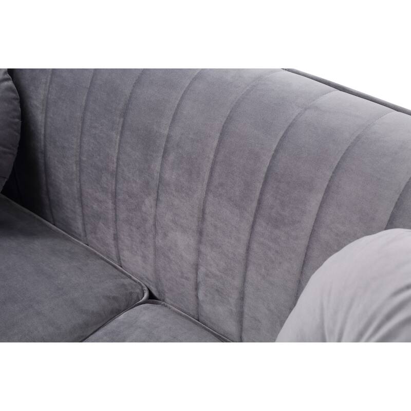 G790A-S Gray Velvet Sofa
