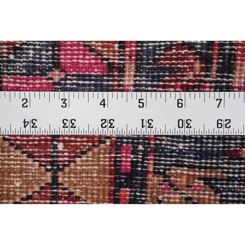 Hand Knotted Oriental 100% Wool Carpet Traditional Tribal Oranges & Rust Meshkin Runner Rug - 10' 9'' X 3' 10''