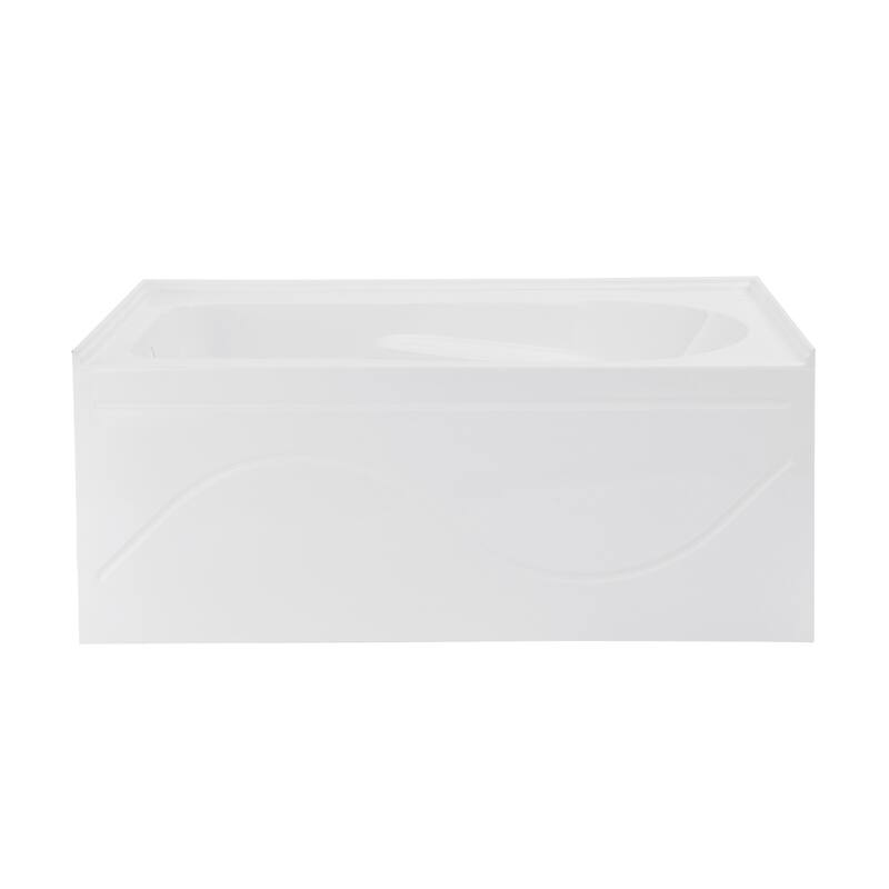 Dieppe 48'' X 32" Bathtub With Apron Left Hand Drain In White - 32x48 Left