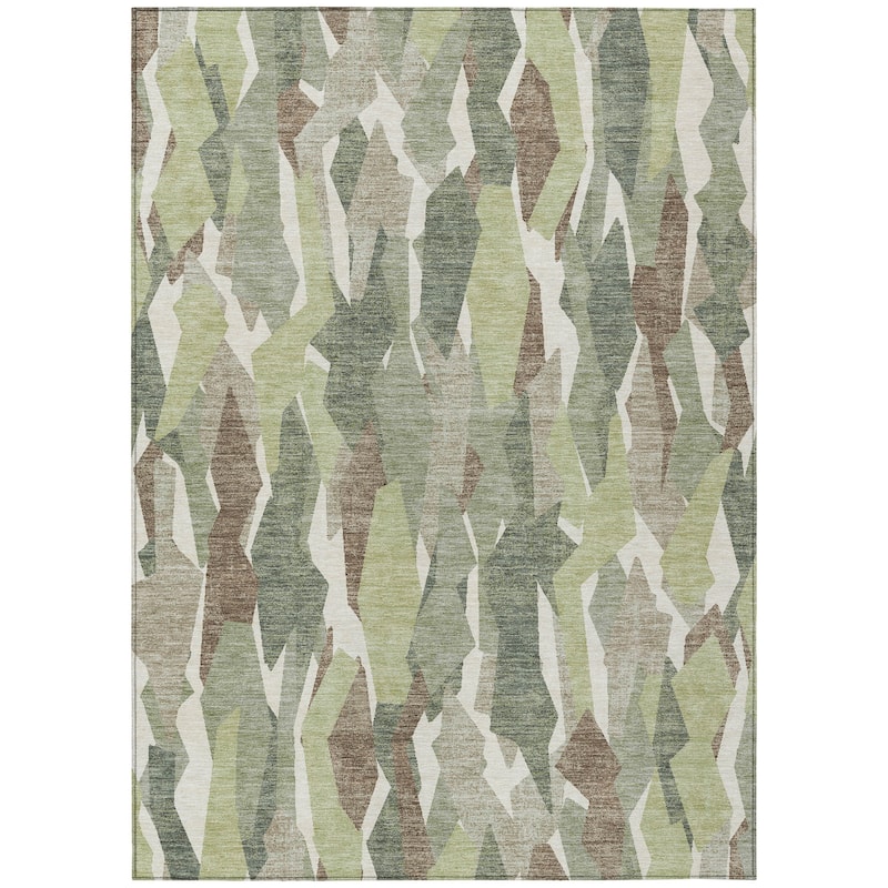 Machine Washable Indoor/ Outdoor Contemporary Dylan Chantille Rug