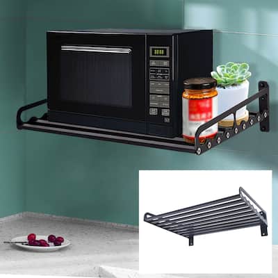 Wall-Mounted Microwave Oven Rack Kitchen Bakers Rack Space-Saving - 20*15.6*5.9inches