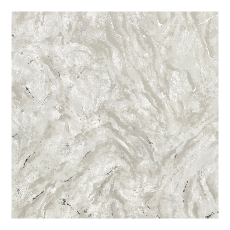 Brewster Titania Silver Marble Texture Wallpaper - 27.5 x 396 x 0.025