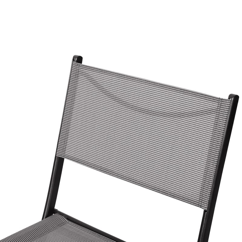 2 Pack Commercial Outdoor Flex Comfort Folding Chair with Metal Frame
