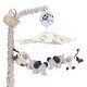 preview thumbnail 1 of 6, Lambs & Ivy Jungle Party Gray Animals Musical Baby Crib Mobile Soother Toy