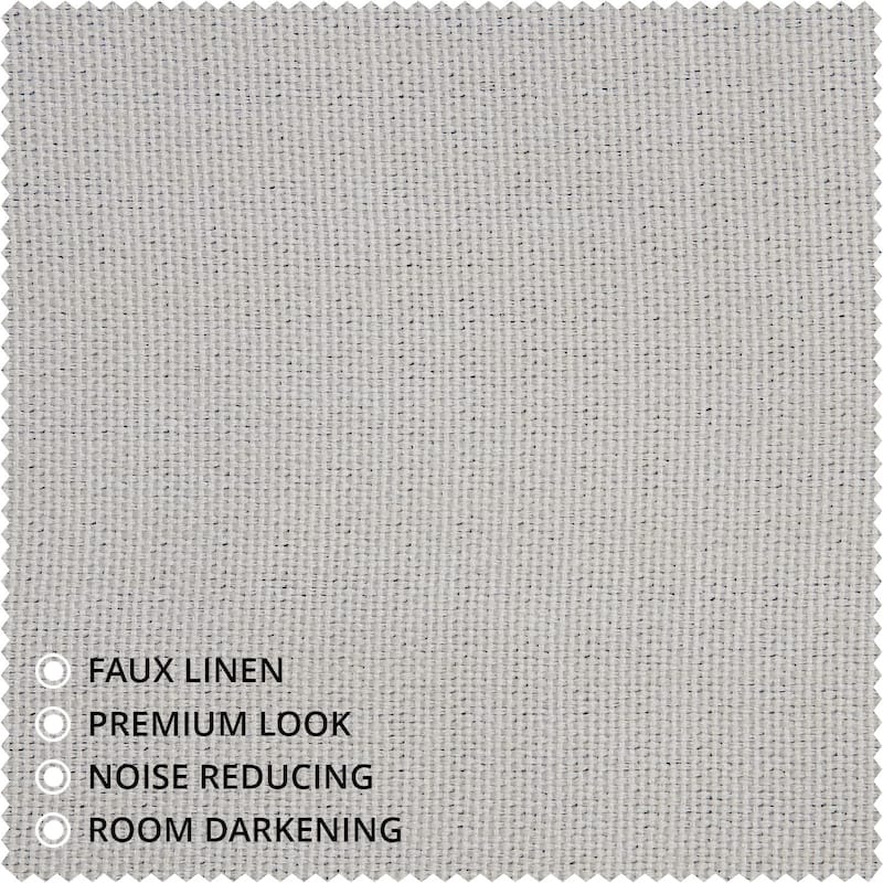 Exclusive Fabrics Textured Faux Linen Extra Wide Room Darkening Curtains for Bedroom & Living Room Curtains (1 Panel)