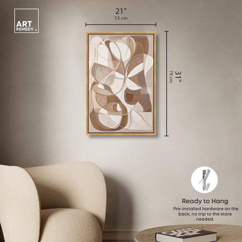 Mocha Dream Canvas by Art Remedy