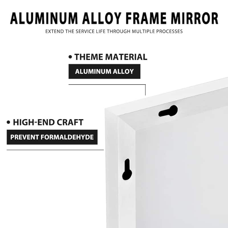 Dovelina Modern Full Length Floor Mirror - Freestanding Vanity Mirror for Bathroom or Living Space