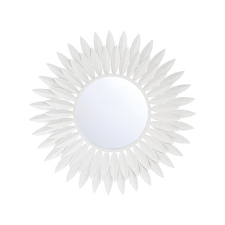 Broche Matte White 20in Mirror - 20