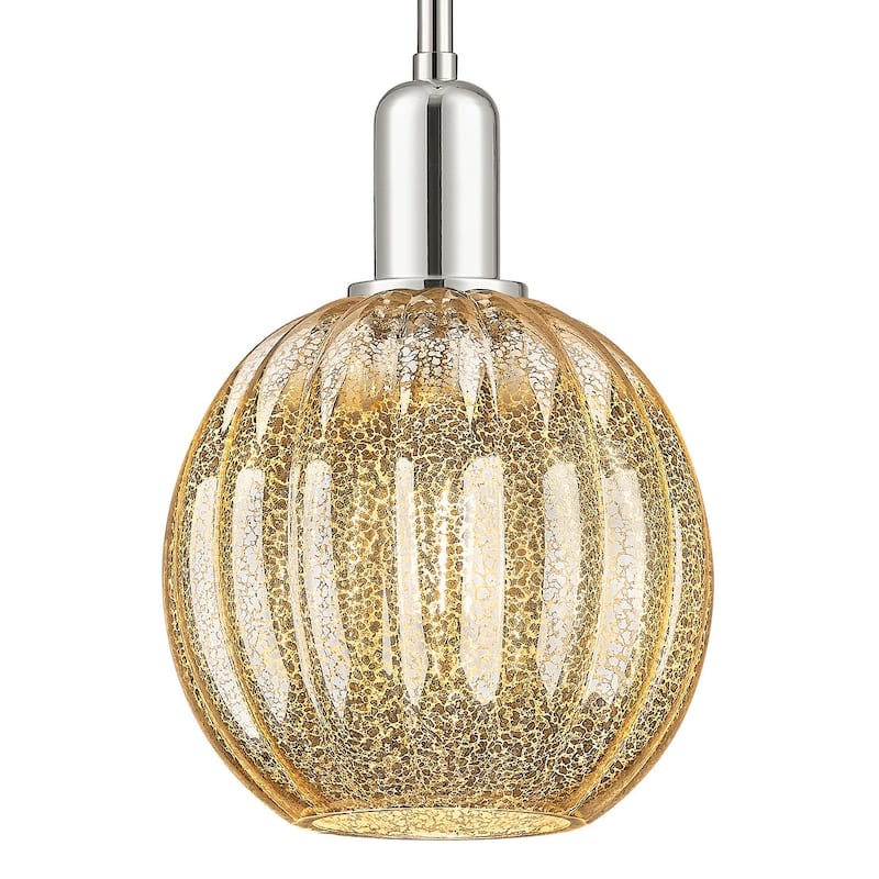 Innovations Lighting 716-1S-G458-7ME Preston 7" Wide Mini Pendant with - Polished Nickel