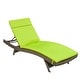 preview thumbnail 133 of 187, Salem Outdoor Wicker Adjustable Chaise Lounge with Cushion by Christopher Knight Home