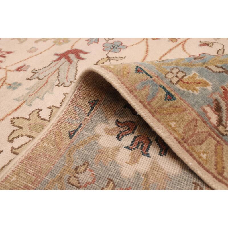 ECARPETGALLERY Hand-knotted Jules Serapi Ivory Wool Rug - 7'11 x 10'1