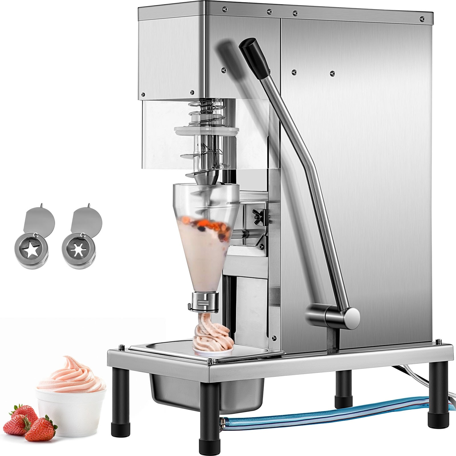 VEVOR Frozen Yogurt Blending Machine Yogurt Milkshake Ice Cream Mixing Machine 304 Stainless Steel Construction - 750W