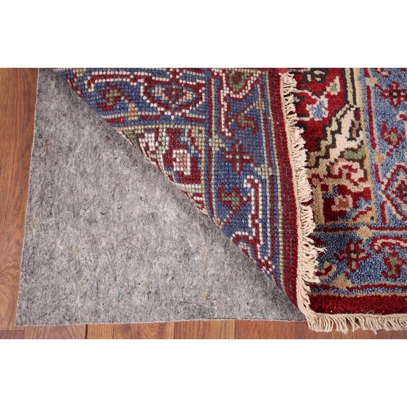 Red Heriz Serapi Accent Rug Hand-Knotted Traditional Wool Carpet - 2'0" x 3'0"
