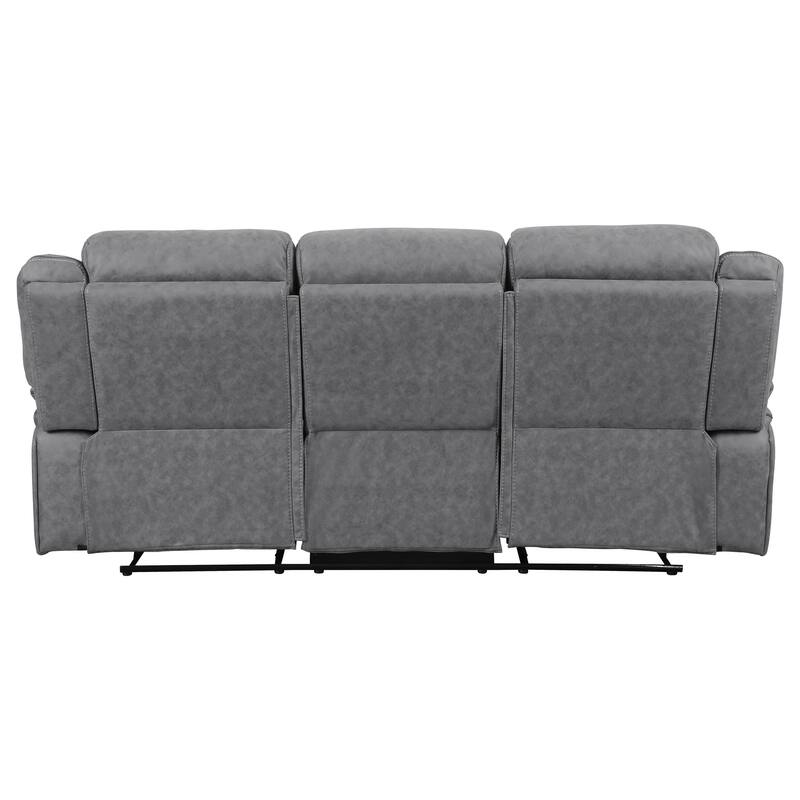 Higgins Upholstered Motion Reclining Sofa Set Grey