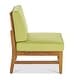 preview thumbnail 58 of 86, Christopher Knight Home - Outdoor Patio Conversation Set, Acacia Wood Frame, Cushions & Slatted Coffee Table
