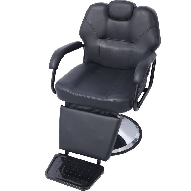 Artist hand Hair Barber Chair,Heavy Duty Hydraulic Spa Furniture Shampoo Reclining Extra Wider Seat Beauty Hair Salon Equipment