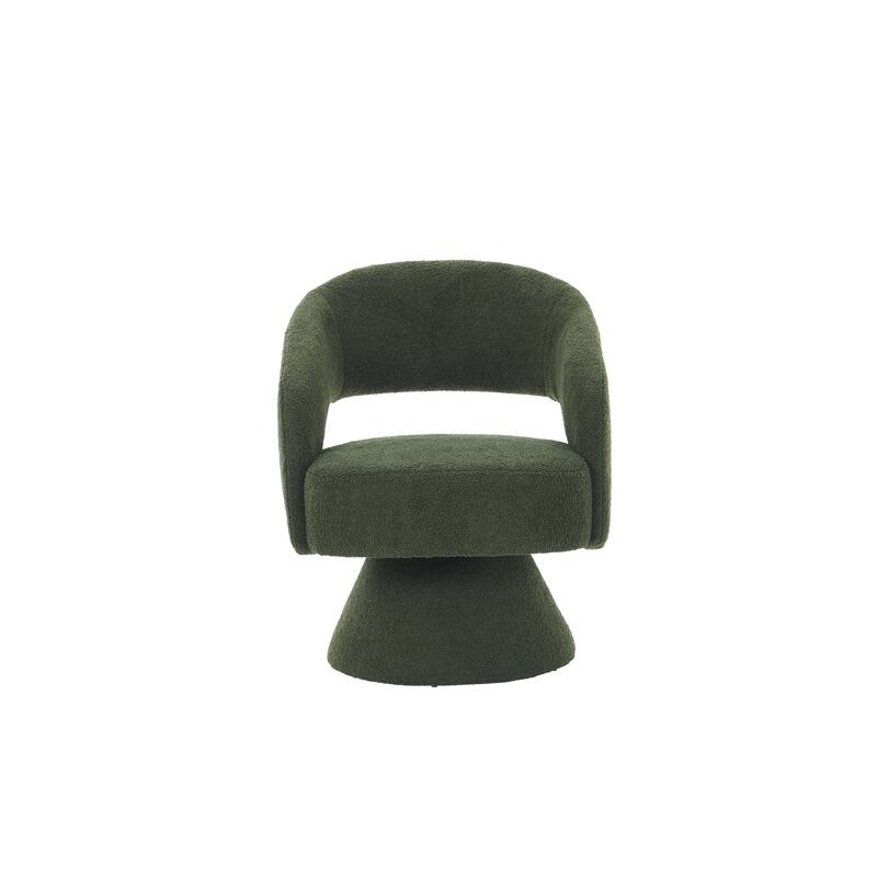 Swivel Accent Chair, Modern Luxury Accent Chair, Comfy Round Armchiars, 360 Degree Swivel Barrel Chairs for Living Room