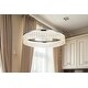 preview thumbnail 11 of 9, Elegant Lighting 2060D24 Rune 24" Wide LED Ring Chandelier - 2087
