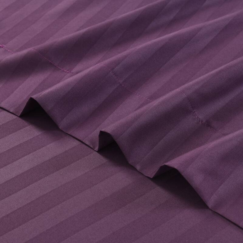3/4 Pcs Luxury Stripe Bed Sheets Set