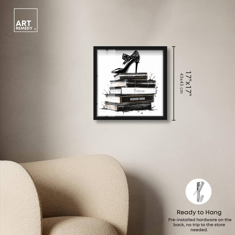 Classic Book Stack Shadowbox by Art Remedy
