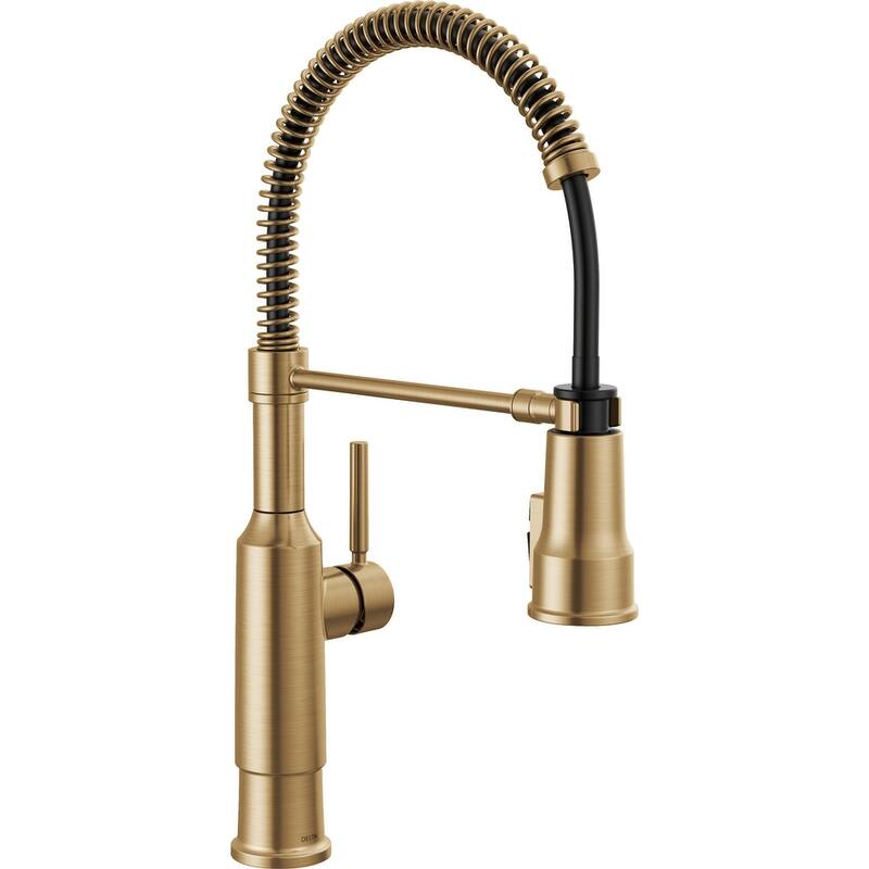 Delta Theodora 1.8 GPM Single-Handle Pull-Down Pre-Rinse Kitchen - Champagne Bronze