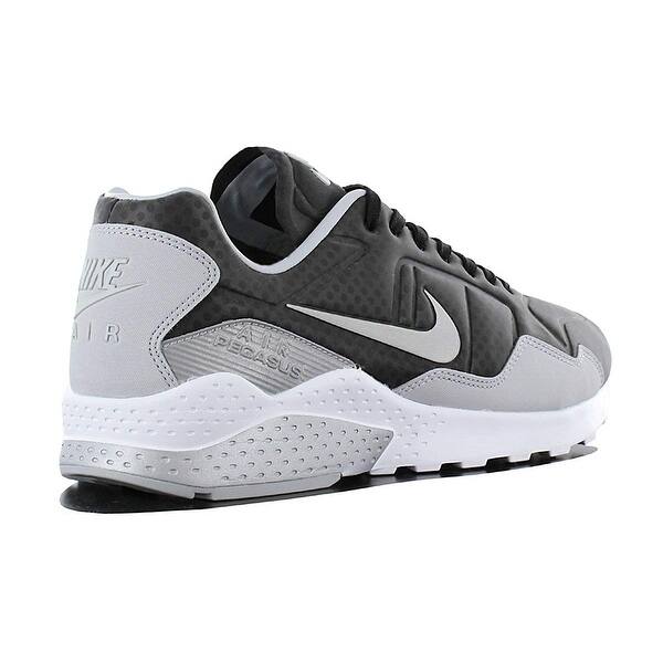 Shop Nike Men S Air Zoom Pegasus 92 Premium Casual Shoes Black