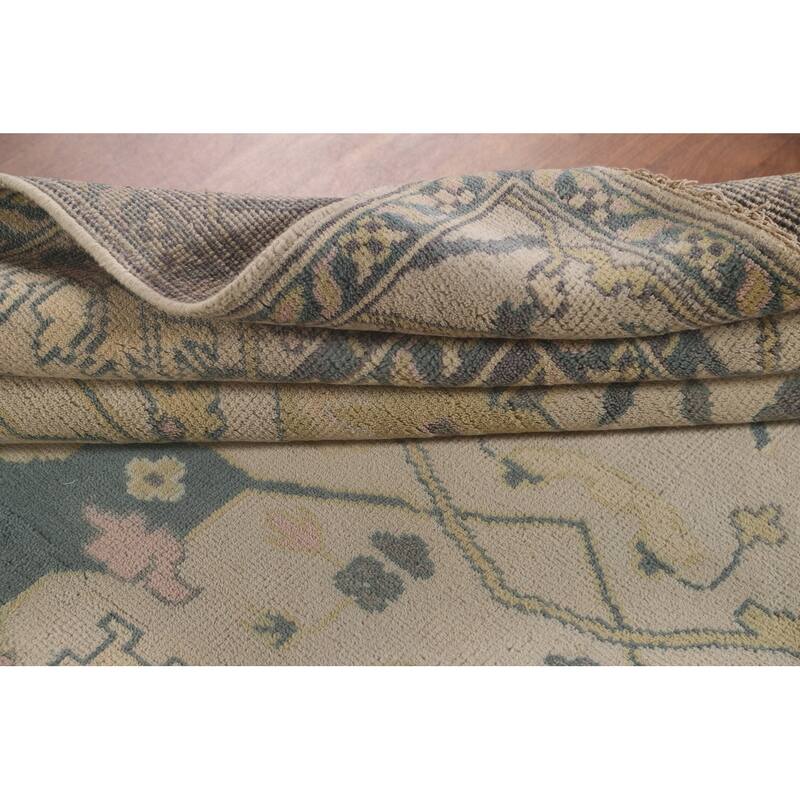Oushak Oriental Area Rug Hand-Knotted Wool Carpet - 8'2" x 9'10"