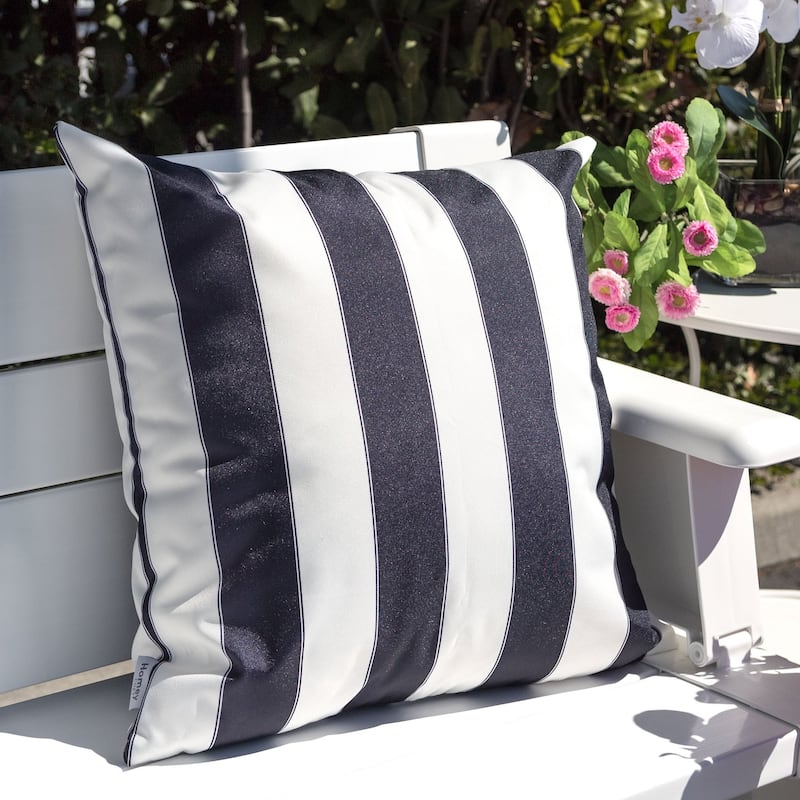 Olivia Striped Outdoor Throw Pillow