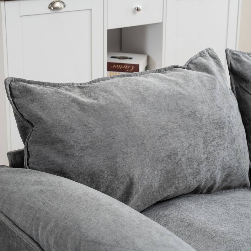 69" Convertible Modular Sofa 2 Seater with Ottoman and Storage