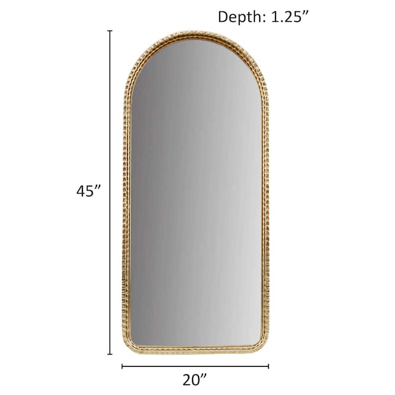 Madison Park Mia Gold Metal Arch Wall Mirror