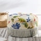 preview thumbnail 10 of 90, Yolanda Performance Fabric 25" Tufted Round Footstool Ottoman with Rope Fringe