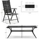 preview thumbnail 16 of 20, PURPLE LEAF Outdoor Patio Dining Set Folding Chairs And Table