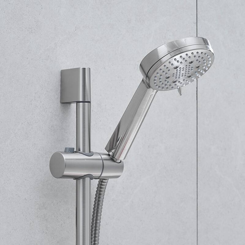 Modern Rain Shower Faucet System with 10-inch Fixed Spray