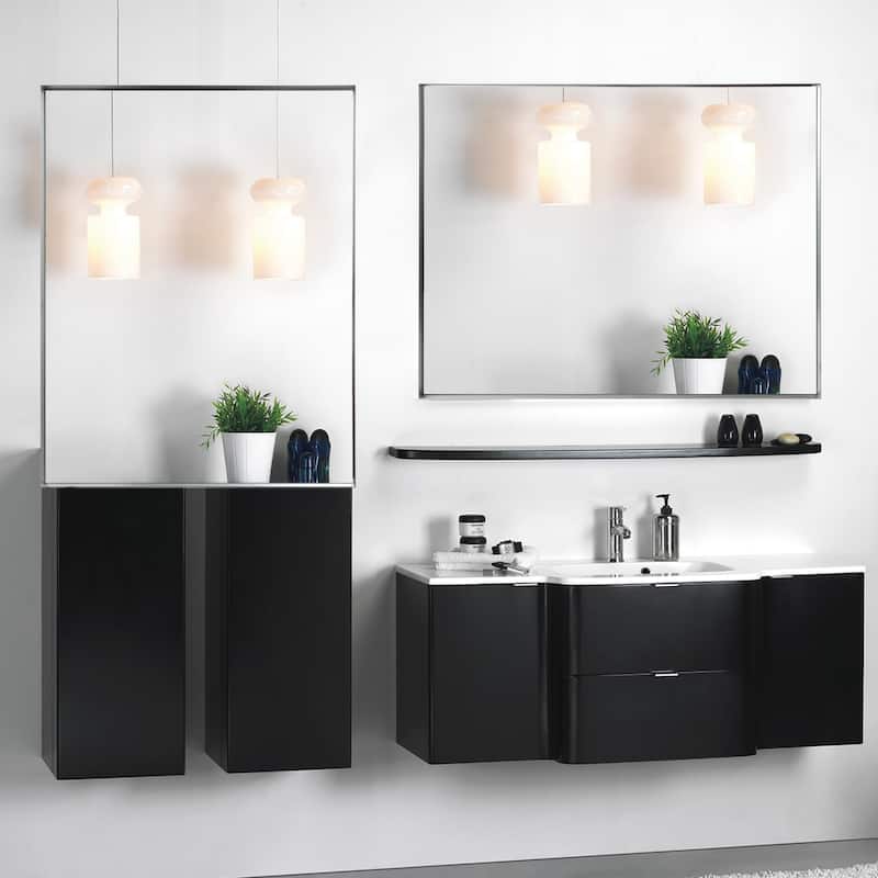 40x30inch Wall-mounted Beveled Mirror,Square Angle Metal Frame Wall Mounted Mirrors For Wall(Horizontal & Vertical)