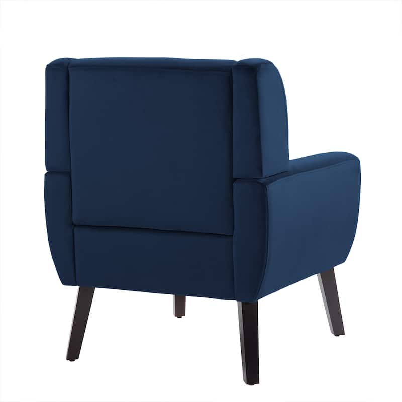 Velvet Upholstered Armchair Tufted Accent Chair